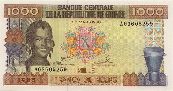 Image result for Guinean Franc: